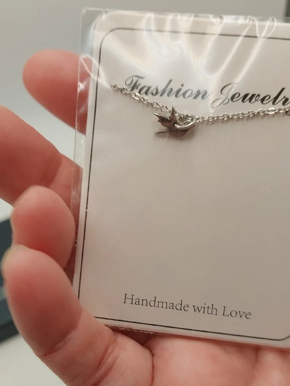 VR Silver NIB 3 Mother/Daughter LOVE Dainty Bird Necklaces